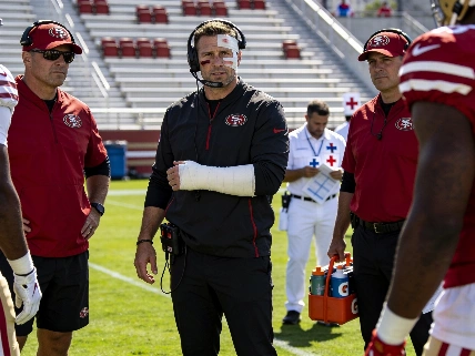49ers Coach Kyle Shanahan Faces Training Camp Limits After Car Crash FinancialSumo