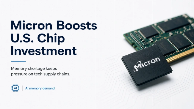Micron Boosts U.S. Chip Investment as Memory Shortage Squeezes Tech FinancialSumo