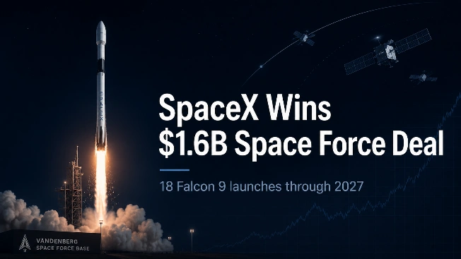 SpaceX Lands $1.6B Space Force Deal as Stock Faces Lockup Test FinancialSumo
