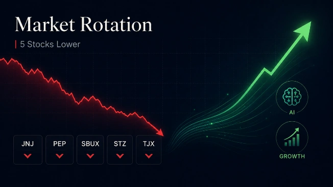 Market Rotation Sends These 5 Stocks Lower - Are They Now a Bargain FinancialSumo